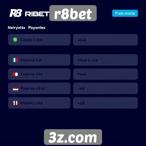 Métodos de pagamento disponíveis no r8bet